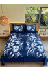 Hand Painted Rayon Bedsheet Set King Size Hand Painted Rayon Bedsheet Set King Size